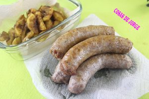 longanizas-con-manzanas-fritas